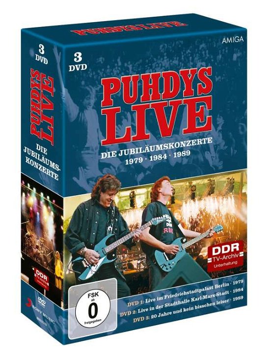 Cover for Puhdys · Die Jubiläumskonzerte, 3 DVD (Bok) (2016)