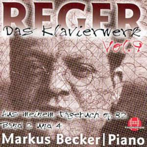 Piano Works 9 - Reger / Becker - Muzyka - THOROFON - 4003913123190 - 1 marca 2000