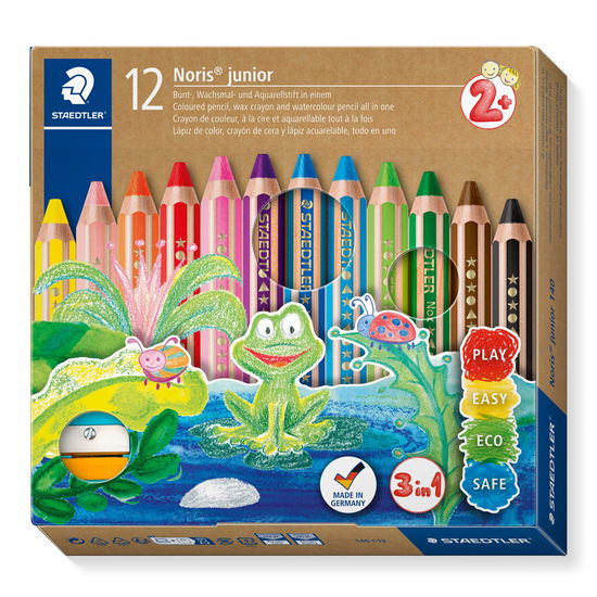 Staedtler - Noris Junior Chunky 3in1 Coloured Pencils 12 Pcs. (+2 Years) (140 C12) - Staedtler - Merchandise - Staedtler - 4007817029190 - 