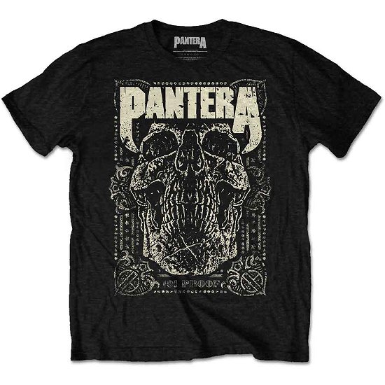 Pantera Unisex T-Shirt: 101 Proof Skull - Pantera - Gadżety - Bravado - 5055979923190 - 