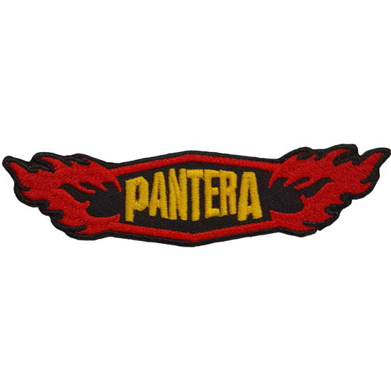 Pantera Standard Woven Patch: Flames - Pantera - Merchandise -  - 5056368696190 - 