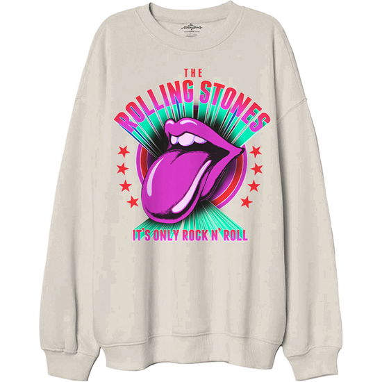 The Rolling Stones Unisex Sweatshirt: It's Only R 'n R (Oversized) - The Rolling Stones - Merchandise -  - 5056737289190 - October 3, 2024