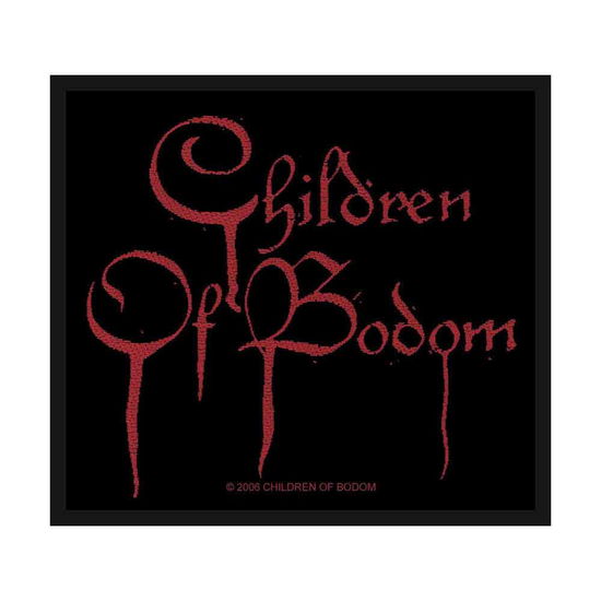 Children Of Bodom Standard Woven Patch: Blood Logo - Children Of Bodom - Marchandise - Unlicensed - 5060185010190 - 19 août 2019