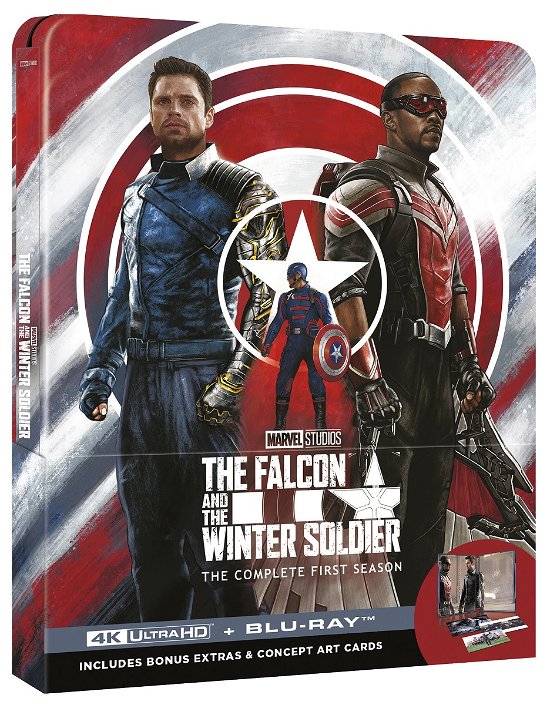 Cover for The Falcon And The Winter Soldier · The Falcon And The Winter Soldier - Season 1 (4K UHD + Blu-ray) [Limited Deluxe Steelbook edition] (2024)