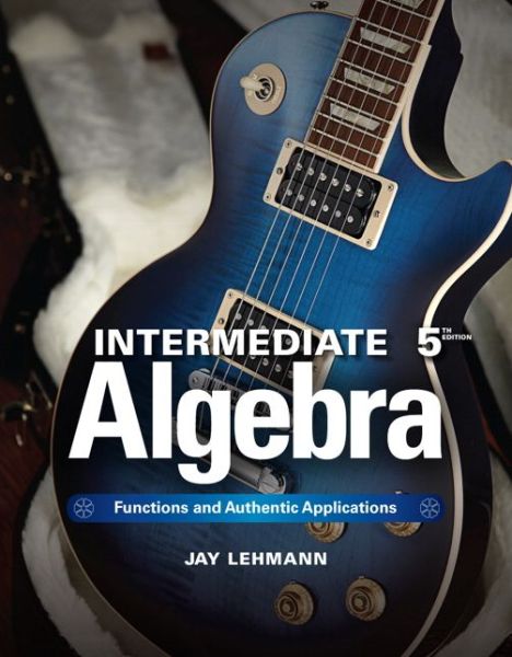 Cover for Lehmann · Intermediate Algebra (Book) (2013)