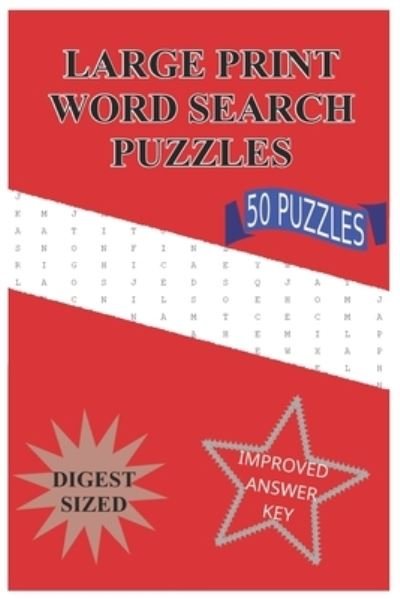 Cover for Square Press · Large Print Word Search Puzzles 50 Puzzles (Pocketbok) (2019)