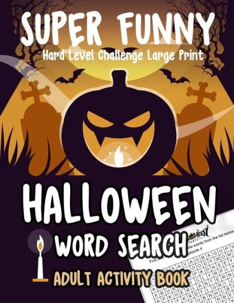 Cover for Halloween Party · Halloween Word Search Adult Activity Book Hard Level Challenge Large Print (Pocketbok) (2019)