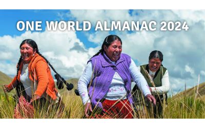 Cover for New Internationalist · One World Almanac 2024 (Calendar) (2023)