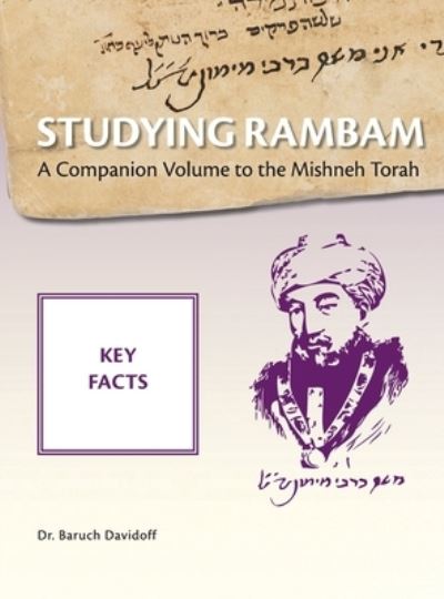 Cover for Baruch Bradley Davidoff · Studying Rambam. A Companion Volume to the Mishneh Torah. (Hardcover Book) (2019)