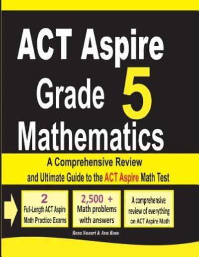 Cover for Reza Nazari · ACT Aspire Grade 5 Mathematics (Paperback Book) (2018)