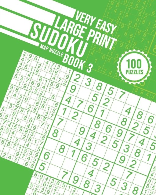 Cover for Map Nuzzle · Very Easy Large Print Sudoku Book 3 (Taschenbuch) (2021)