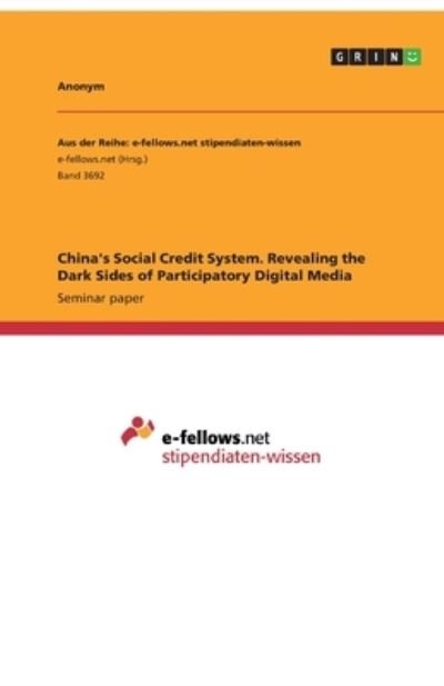 Cover for Anonym · China's Social Credit System. Re (N/A)