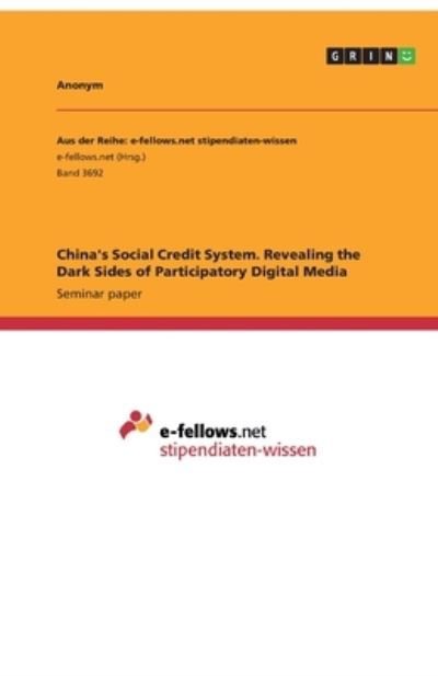 China's Social Credit System. Re - Anonym - Outro -  - 9783346321190 - 