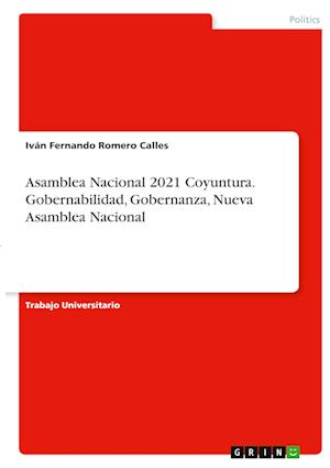 Cover for Ivan Fernando Romero Calles · Asamblea Nacional 2021 Coyuntura. Gobernabilidad, Gobernanza, Nueva Asamblea Nacional (Paperback Book) (2021)