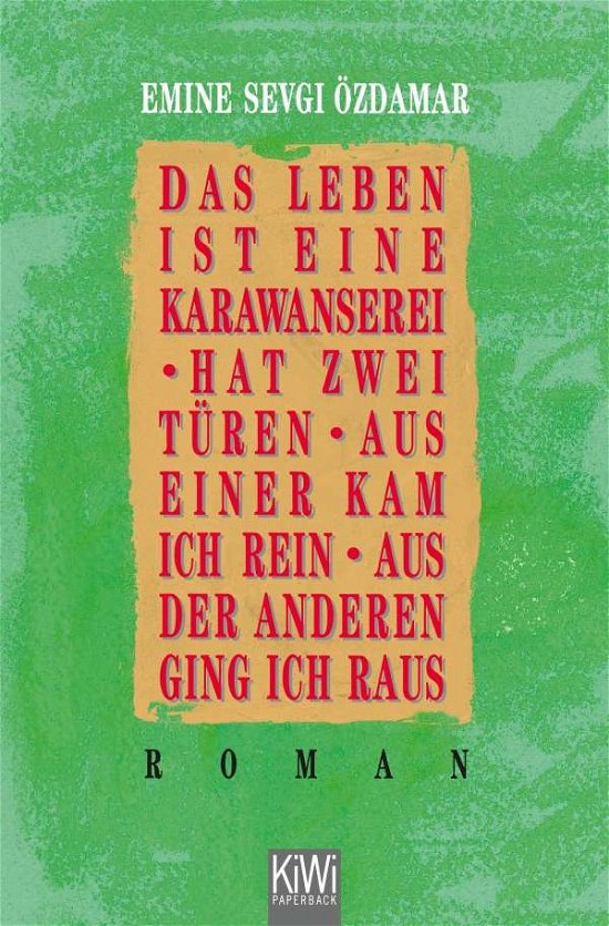 Cover for Emine Sevgi Ã–zdamar · KiWi TB.334 Özdamar.Leben ist e.Karawan (Book)