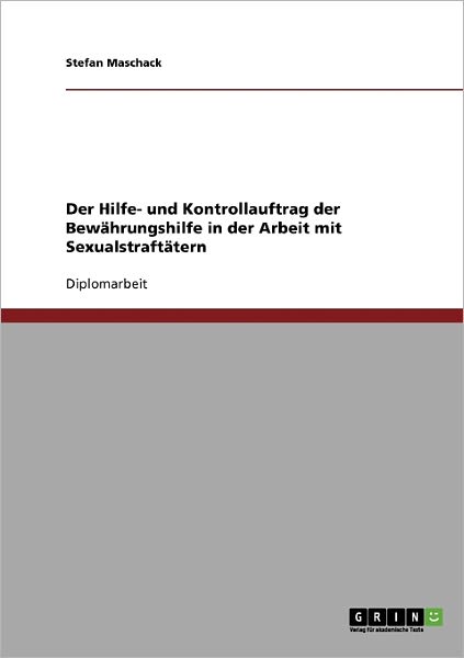Cover for Maschack · Der Hilfe- und Kontrollauftrag (Book) [German edition] (2007)