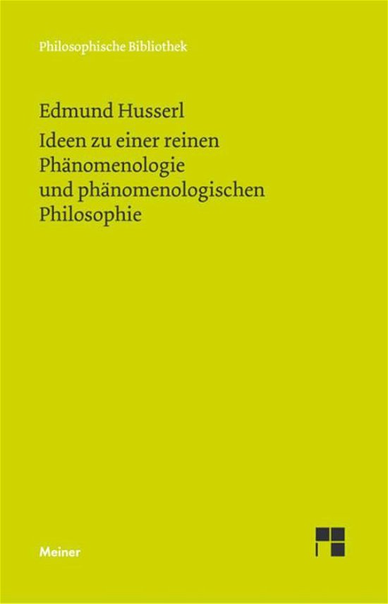 Cover for Edmund Husserl · Phil.Bibl.602 Husserl.Ideen zu e.reinen (Buch)