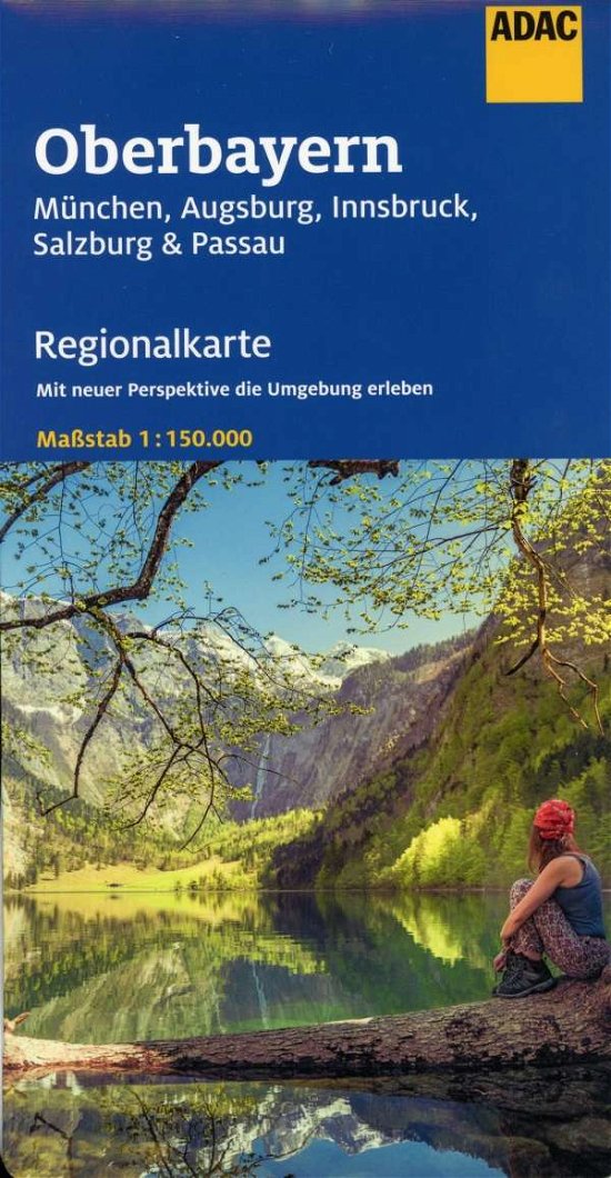 Cover for ADAC Verlag · ADAC Regionalkarten: ADAC Regionalkarte: Blatt 16: Oberbayern, München, Augsburg, Innsbrusk, Salzburg &amp; Passau (Hardcover Book) (2020)