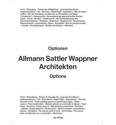 Cover for Uta Leconte · Allmann Sattler Wappner Architekten - Options (Paperback Book) (2018)
