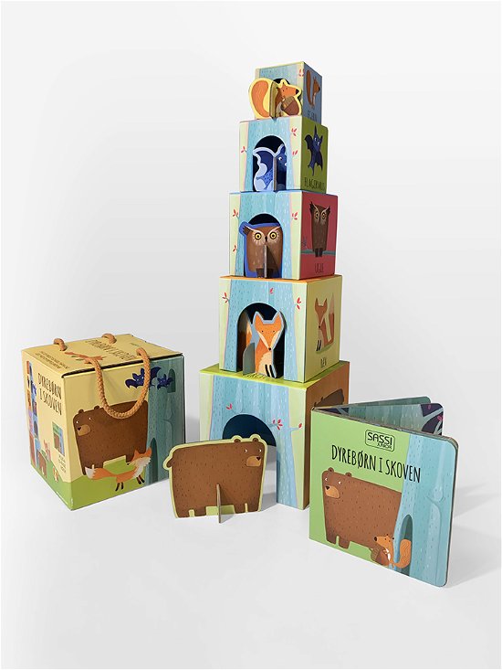 Cover for Stabeltårn med dyrebørn: Dyrebørn i skoven (Cardboard Book) [1th edição] (2019)