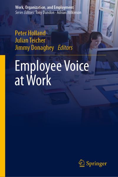 Cover for Employee Voice at Work (Book) [1st ed. 2019 edition] (2019)