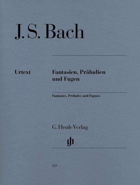 Cover for JS Bach · Fantasien,Präl.,Fugen,Kl.HN219 (Bog) (2018)
