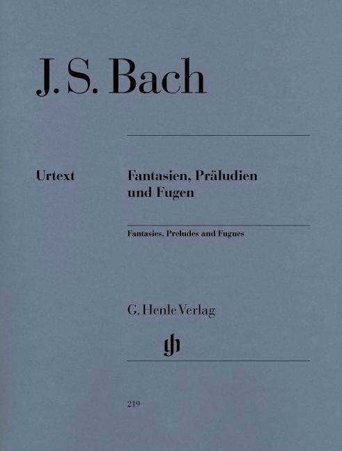 Cover for JS Bach · Fantasien,Präl.,Fugen,Kl.HN219 (Bok) (2018)