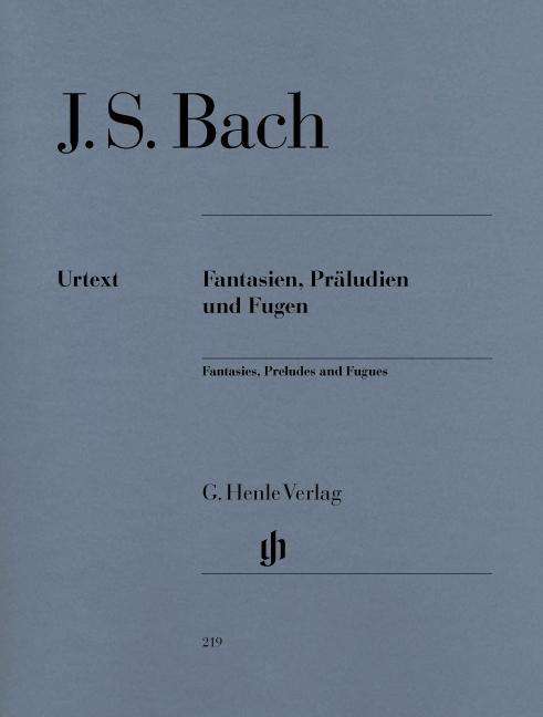 Cover for JS Bach · Fantasien,Präl.,Fugen,Kl.HN219 (Book) (2018)