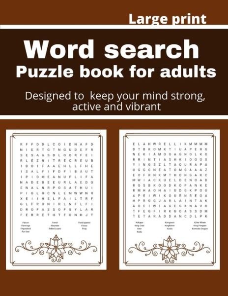 Word search puzzle book for adults - George Jones - Böcker - Independently Published - 9798645974190 - 15 maj 2020