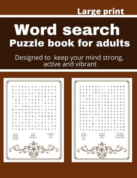 Word search puzzle book for adults - George Jones - Bøger - Independently Published - 9798645974190 - 15. maj 2020