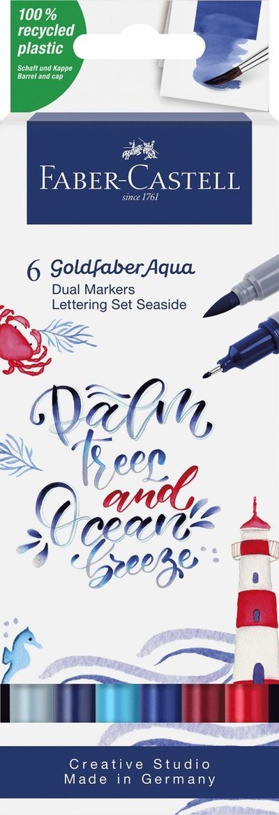 Gofa Aqua Dual Marker Lettering.sea - Faber - Other - Faber-Castell - 4005401645191 - 