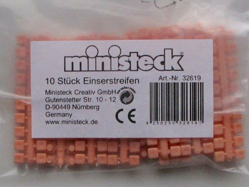 Cover for Ministeck · Ministeck 10x 1 Punt Kleuren Strips (Huidskleur) (Toys)