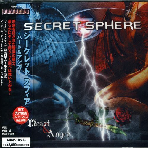 Cover for Secret Sphere · Heart &amp; Anger (CD) [Bonus Tracks edition] (2005)