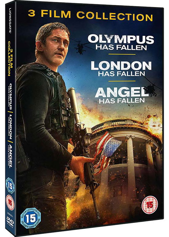 Cover for Olympus Has Fallen / London Ha · Olympus / London / Angel Has Fallen Triple Boxset (DVD) (2019)