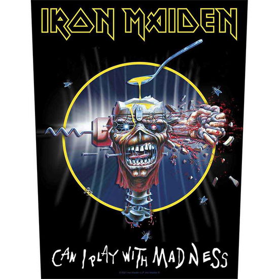 Iron Maiden Back Patch: Can I Play With Madness - Iron Maiden - Mercancía -  - 5056365715191 - 