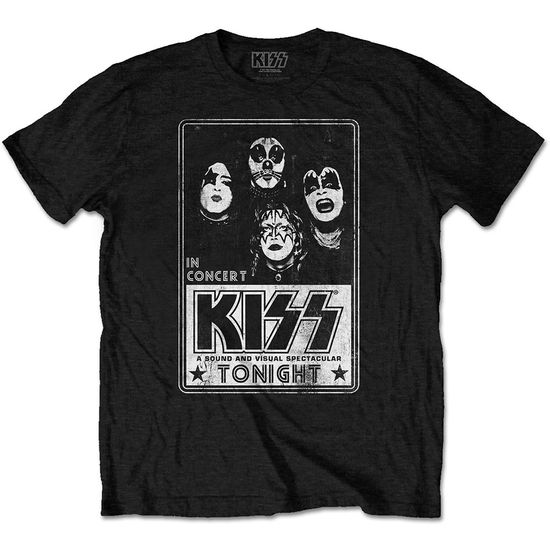 KISS Unisex T-Shirt: Tonight - Kiss - Merchandise -  - 5056368699191 - September 23, 2021