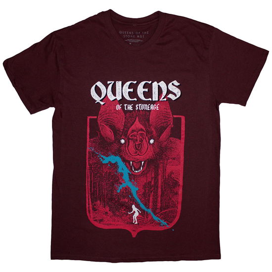 Queens Of The Stone Age Unisex T-Shirt: Bat - Queens Of The Stone Age - Merchandise -  - 5056737282191 - September 18, 2024