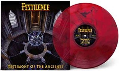 Cover for Pestilence · Testimony Of The Ancients (Red Smoked Vinyl) (LP) [Coloured edition] (2023)