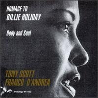 Cover for Tony Scott · Homage to Billie Holiday (CD) (2013)