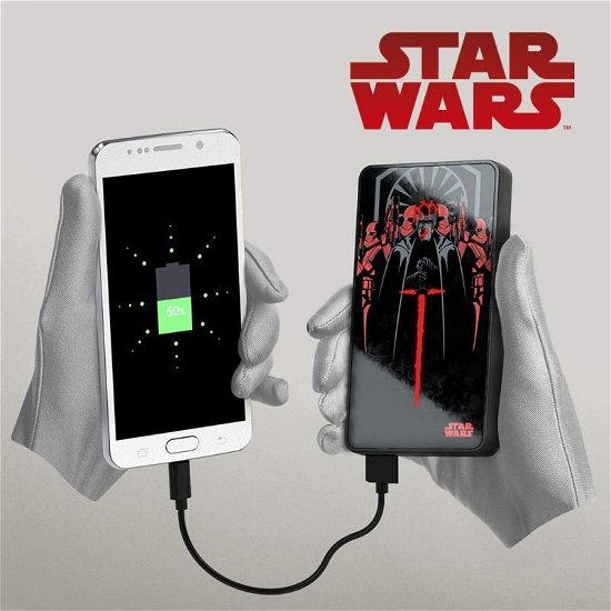 Tribe Star Wars Kylo Ren Light Up Power Bank - 6000mAh - Tribe - Marchandise - TRIBE TECHNOLOGY - 8055186273191 - 31 mars 2020