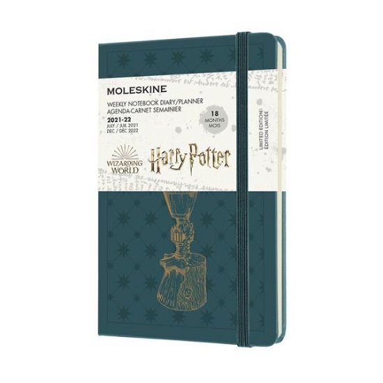 Cover for Moleskine · Moleskine Ltd. Ed. Harry Potter 2022 18-Month Weekly Pocket Hardcover Notebook: Tide Green (Book) (2021)