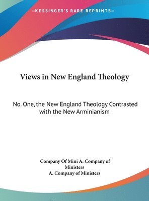Cover for Company Of Ministers A Company of Ministers · Views in New England Theology (Hardcover Book) (2010)