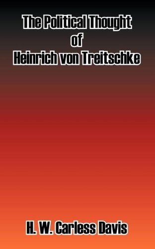 Cover for H W Carless Davis · The Political Thought of Heinrich Von Treitschke (Taschenbuch) (2003)