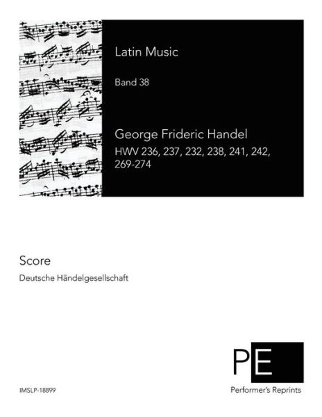 Cover for George Frideric Handel · Latin Music (Paperback Book) (2014)