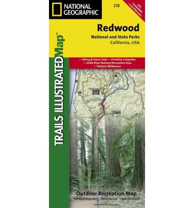 Cover for National Geographic Maps · Redwood National Park: Trails Illustrated National Parks (Kartor) (2023)