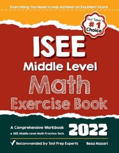 Cover for Reza Nazari · ISEE Middle Level Math Exercise Book (Paperback Book) (2022)