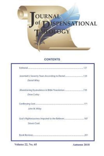 Jodt Autumn 2018 Vol. 22 No. 65 - Tyndale - Books - Independently Published - 9781726627191 - October 2, 2018