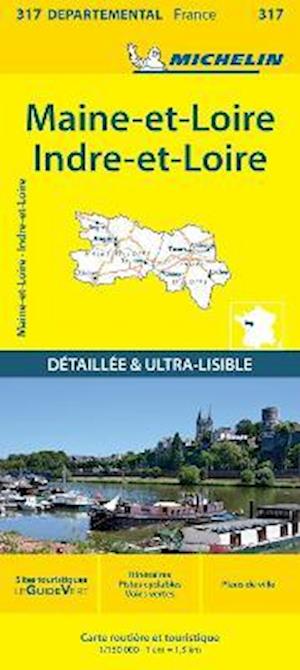 Indre-et-Loire Maine-et-Loire - Michelin Local Map 317: Map - Michelin - Bøger - Michelin Editions des Voyages - 9782067202191 - 4. april 2024