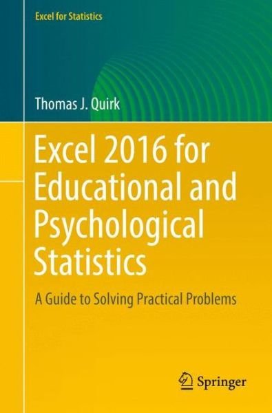 Cover for Quirk · Excel 2016 for Educational and Ps (Book) [1st ed. 2016 edition] (2016)