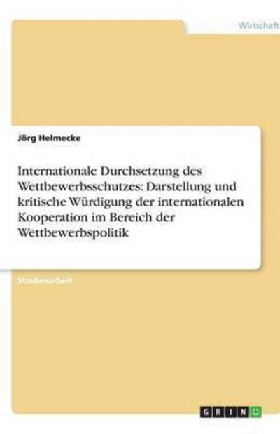 Cover for Helmecke · Internationale Durchsetzung de (Book) [German edition] (2013)